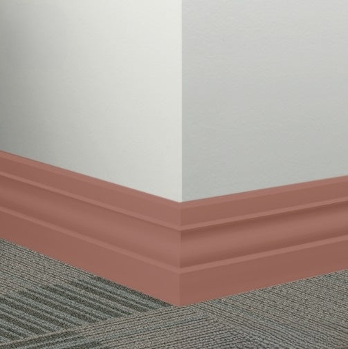 Johnsonite Red Clay Rubber Millwork Contoured Wall Base