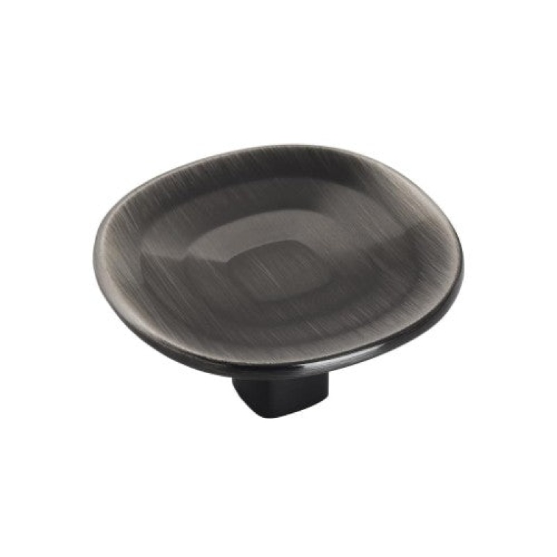 Amerock Concentric Zinc Cabinet Knob – Gunmetal, 1 9/16" (40 mm)