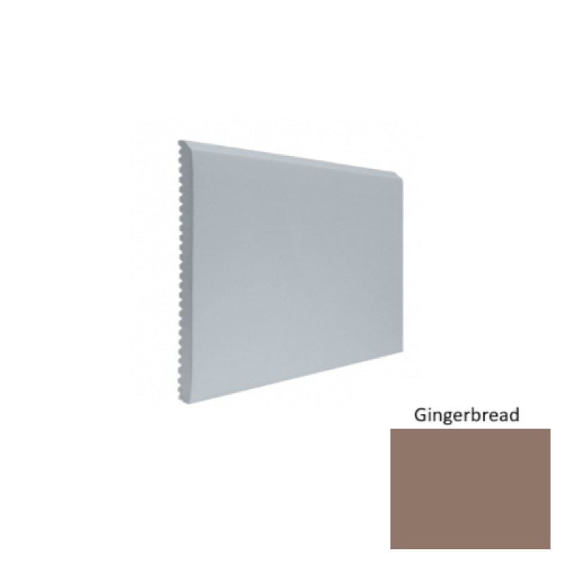 Contours #65 Vertical Gingerbread Rubber Profiled Wall Base - Satin