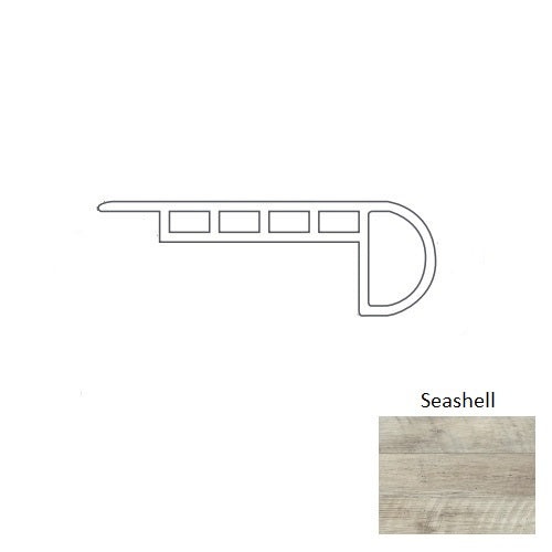 Adura Rigid Plank Dockside Seashell 94" Overlap Stair Nose