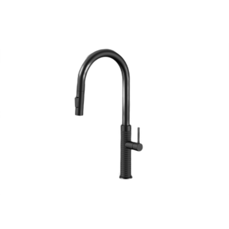 Mississippi Gun Metal Kitchen Faucet with Pull-Down Sprayer