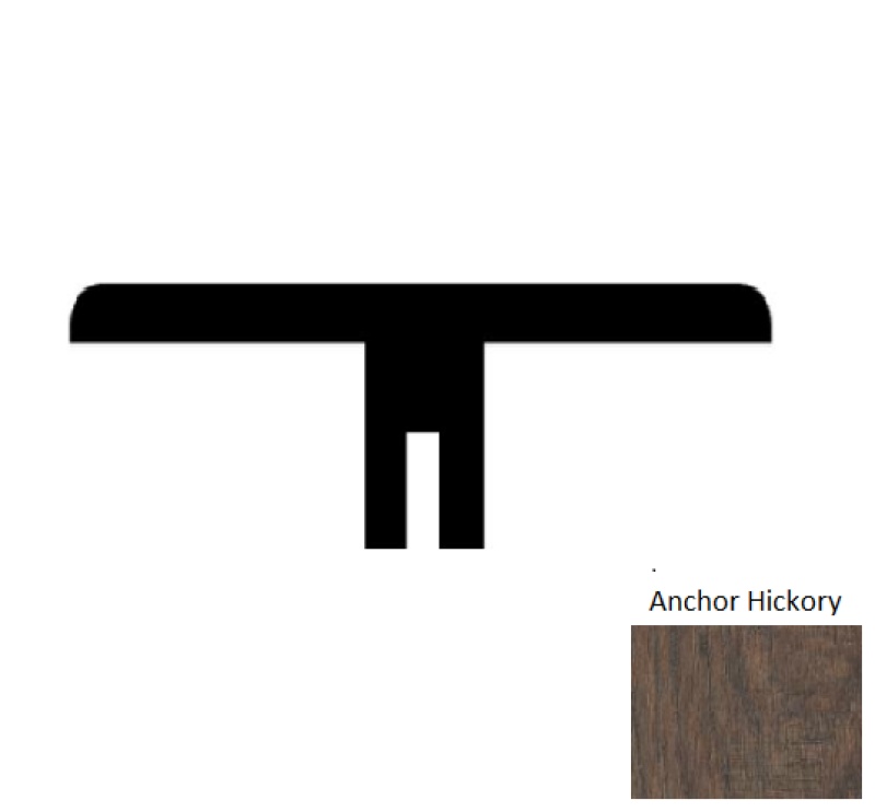 Weathered Portrait Anchor Hickory Hardwood T Molding