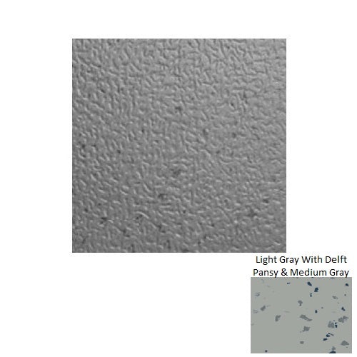 Spextones Light Gray With Delft Pansy & Medium Gray Hammered Se Rubber Distinct Designs Tile - Textured