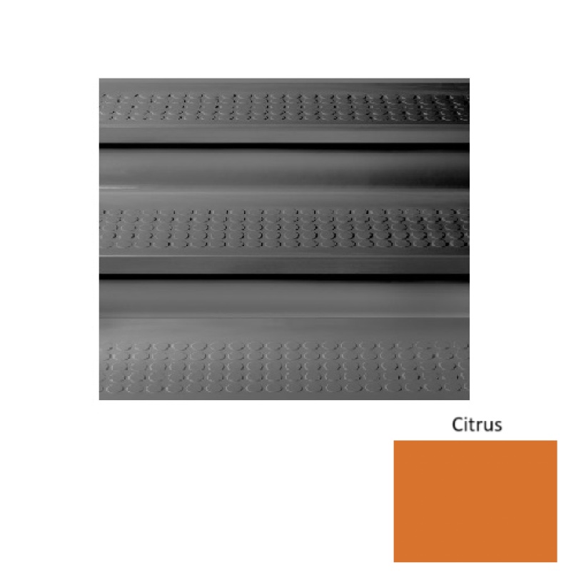 Solid 98 Citrus Vantage Raised Circular Rubber (Sq) Stair Tread - Textured