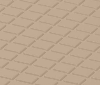 Johnsonite Sisal Diamond Solid Color Rubber Tile - Textured - 24" X 24"