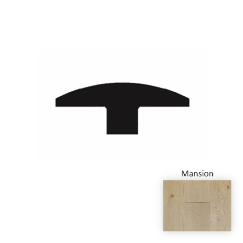 Elevate Mansion Hardwood Moulding / Trim - 78" T Molding - Wire Brushed