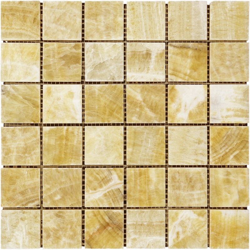 Honey Onyx Mosaic - 2" x 2"