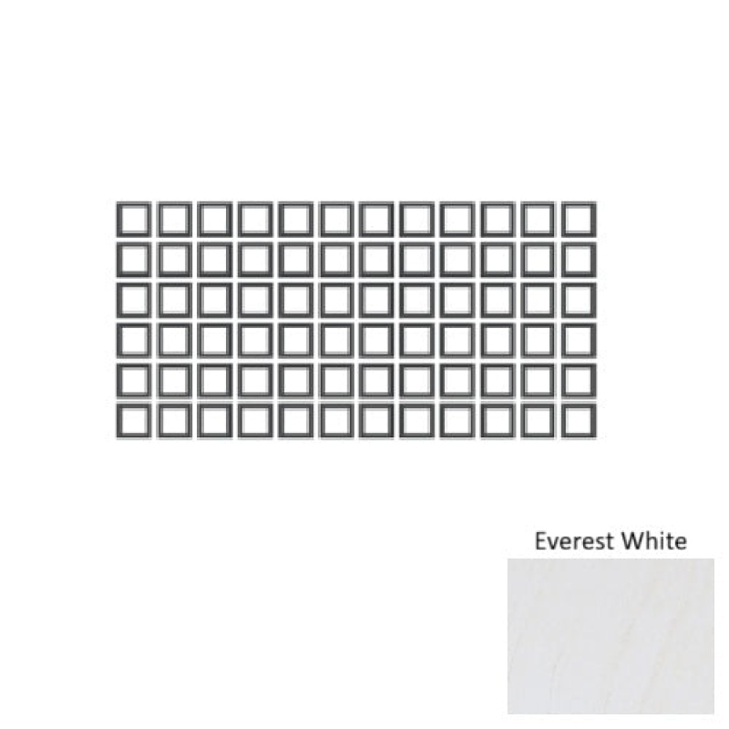 Core Fundamentals Choice Everest White 2" x 2" Matte Ceramic Mosaic