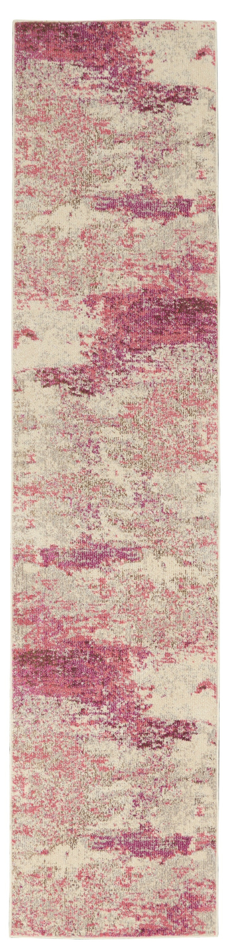 Celestial Ces02 Ivory / Pink Polypropylene Modern Area Rug