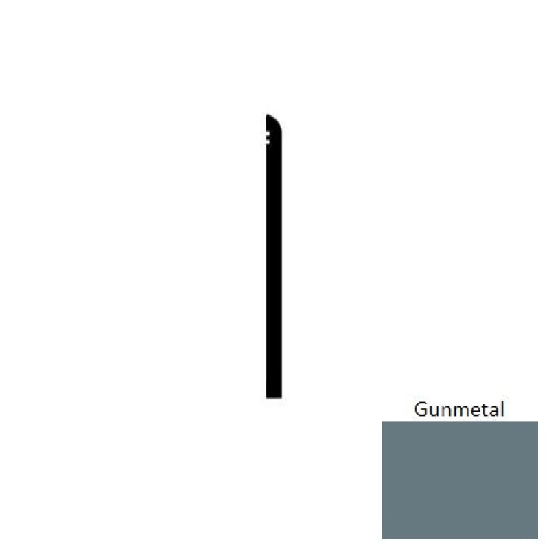 Gunmetal Vinyl Wall Base