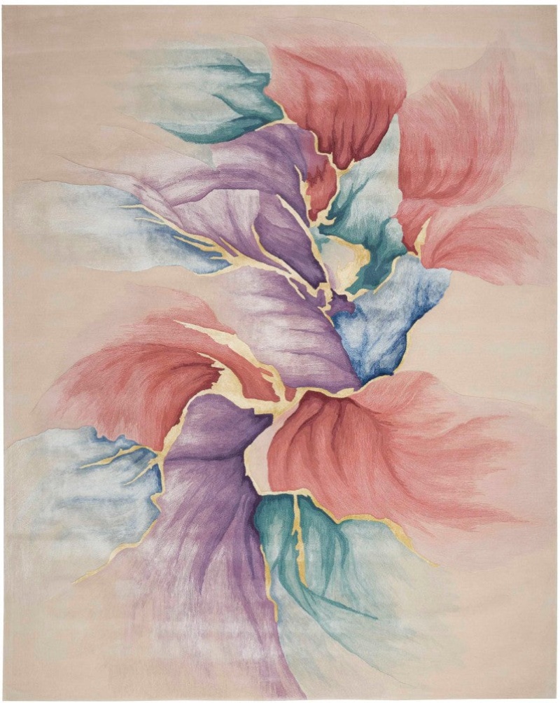 Prismatic Ivory 8 Ft x 10 Ft Area Rug