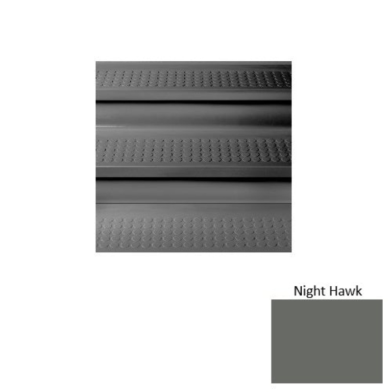 Solid 96 Night Hawk Vantage With Riser Rubber (Sq) Stair Tread With Dupont Kevlar - Textured
