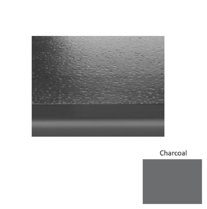 Solid 99 Charcoal Hammered Stair Tread with 2" Nose