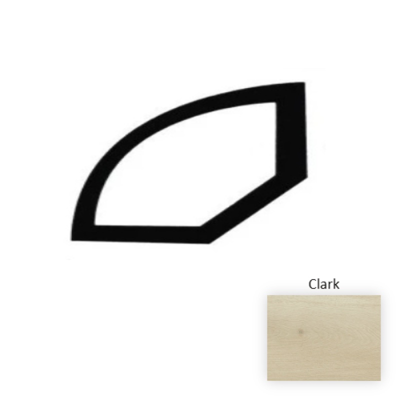 Lakeview Clark Laminate Wood Moulding / Trim - 94.5" Quarter Round - Embossed