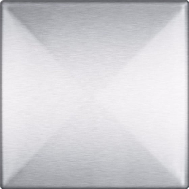 Stainless Steel Accent 3D Prism Tile - Hardboard Backer