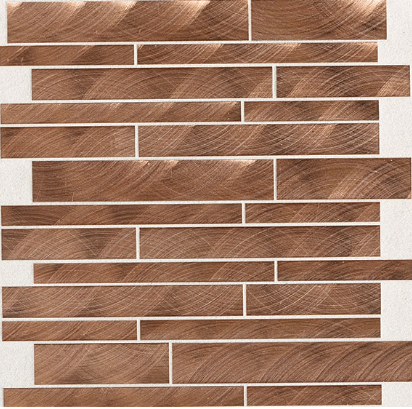 Structure Copper Interlocking Aluminum Mosaic