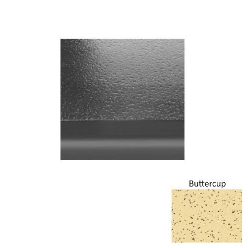 Renew 95 Buttercup Hammered With Riser Rubber (Sq) Stair Tread With Dupont Kevlar - Hammered