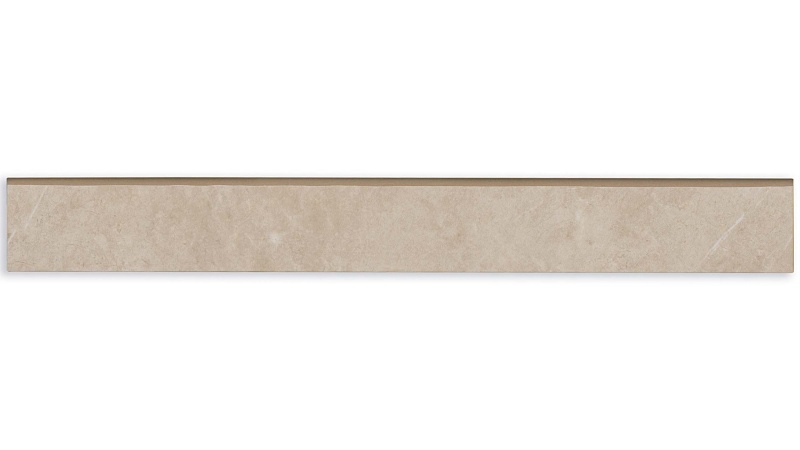 Troy Beige Porcelain Floor & Wall Trim - 3" X 24" Surface Bullnose - Matte
