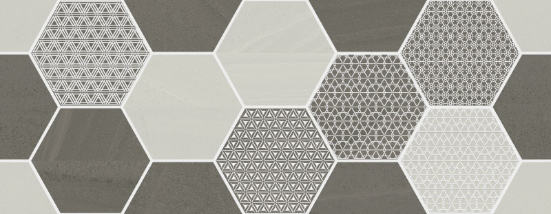 Cumbria Mix D Deco Ceramic Tile - Flat - 14" X 36"
