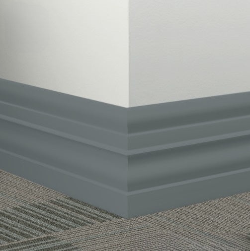 Johnsonite Harbour Rubber Millwork Contoured Wall Base - 6" X 96" X 1/4" Attache - Millwork Contoured Wall Base