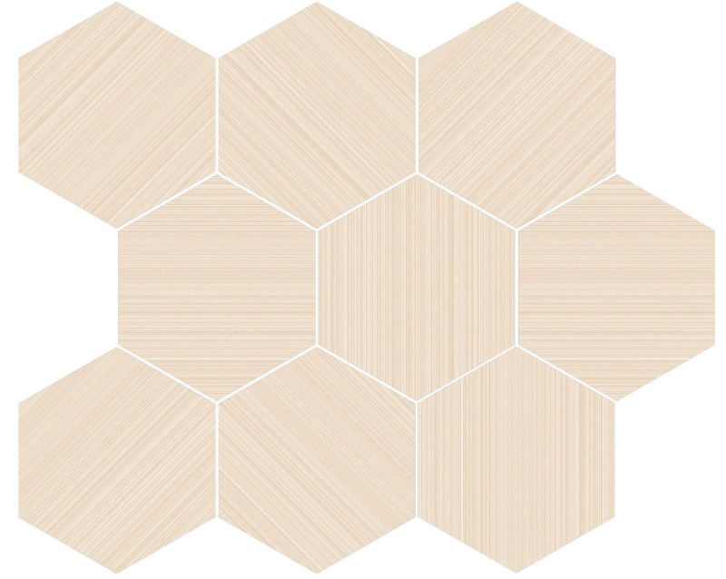 Neostile 2.0 Ekru Porcelain Mosaic - Hexagon - Matte