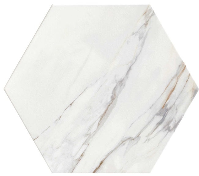 Argos Thassos Hex Gold Porcelain Tile