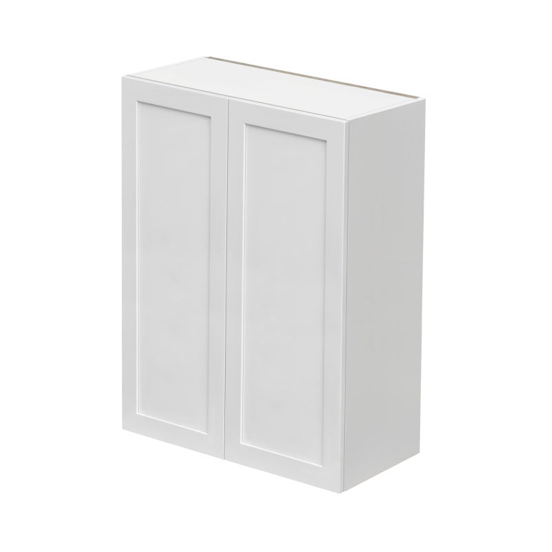 Mallorca White Shaker Wood Kitchen Wall Cabinet - 30" X 12" X 42" (Assembly Required) - White