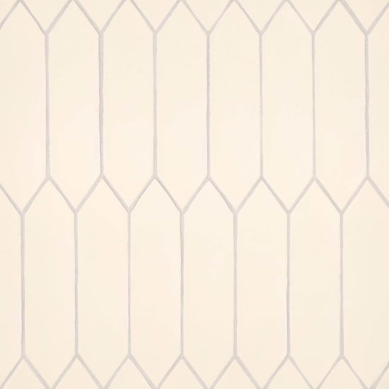 Reine Ivory Ceramic Tile - Matte - 3" X 12" Picket Fence