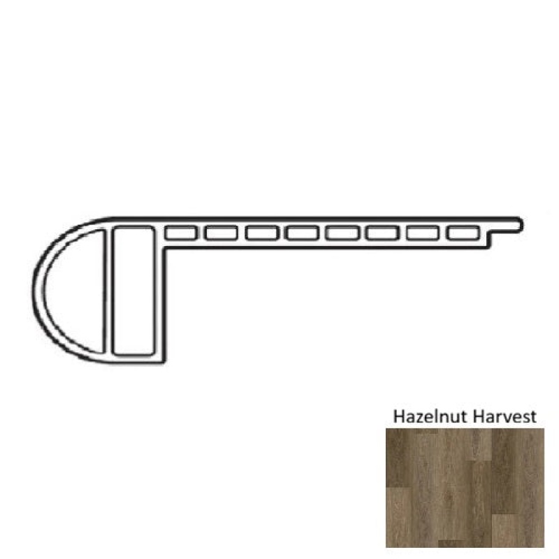 Old World Hazelnut Harvest Luxury Vinyl Flush Stair Nose
