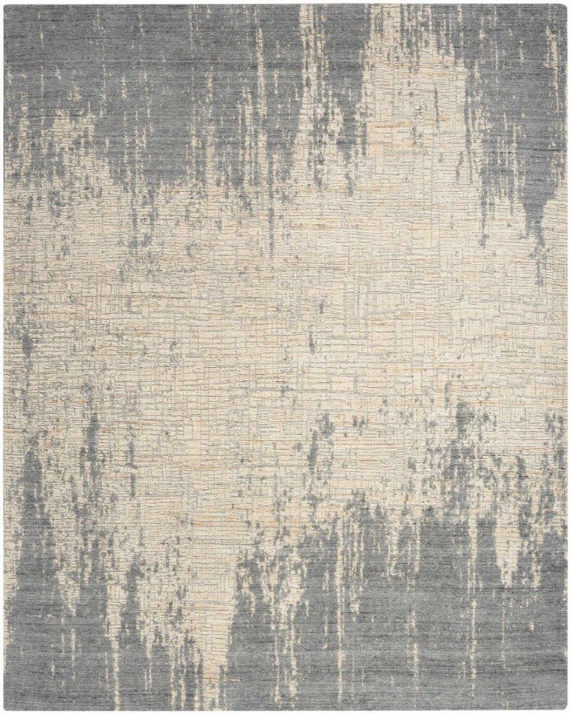 Harmony Slate Beige Hay03 Polyester Contemporary Area Rug - 8 Ft X 10 Ft - Slate Beige
