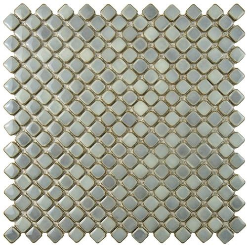 Hudson Diamond Grey Eye Porcelain Mosaic - Diamond - Glossy