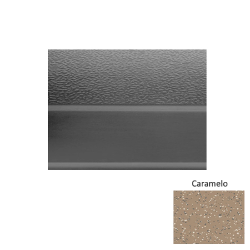 Fiesta 93 Caramelo Textured Rubber (Sq) Stair Tread - Textured