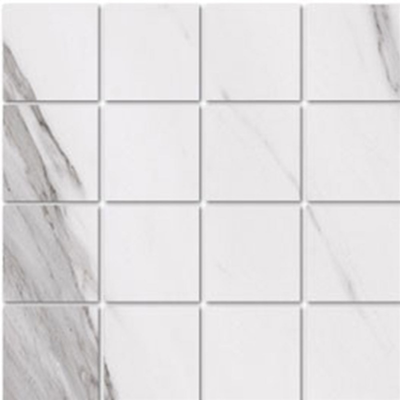 Nova Bianco Carrara Porcelain Mosaic - 3" X 3"