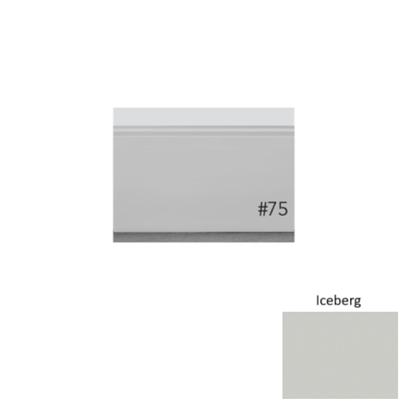 Pinnacle Plus #75 Level Iceberg Rubber Wall Base - 3" X 8 Ft