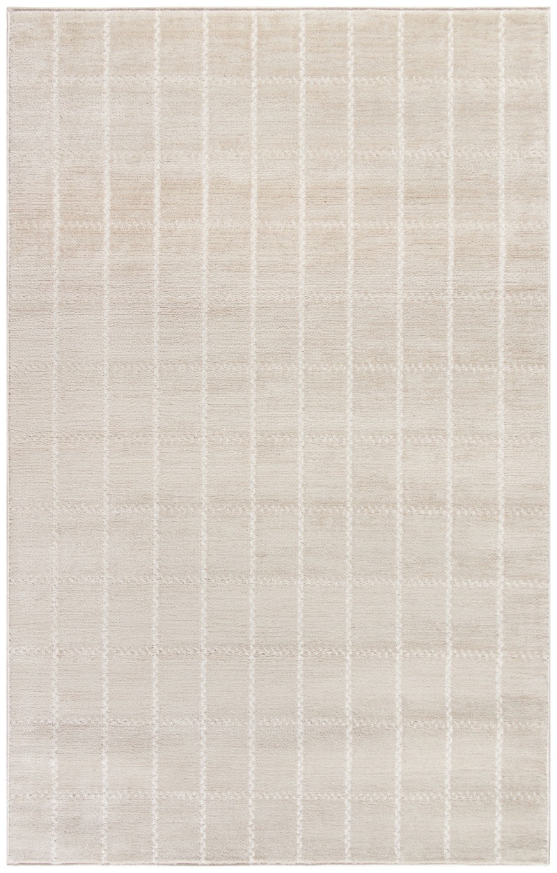 Serenity Home Ivory Synthetic Fibers Modern Area Rug