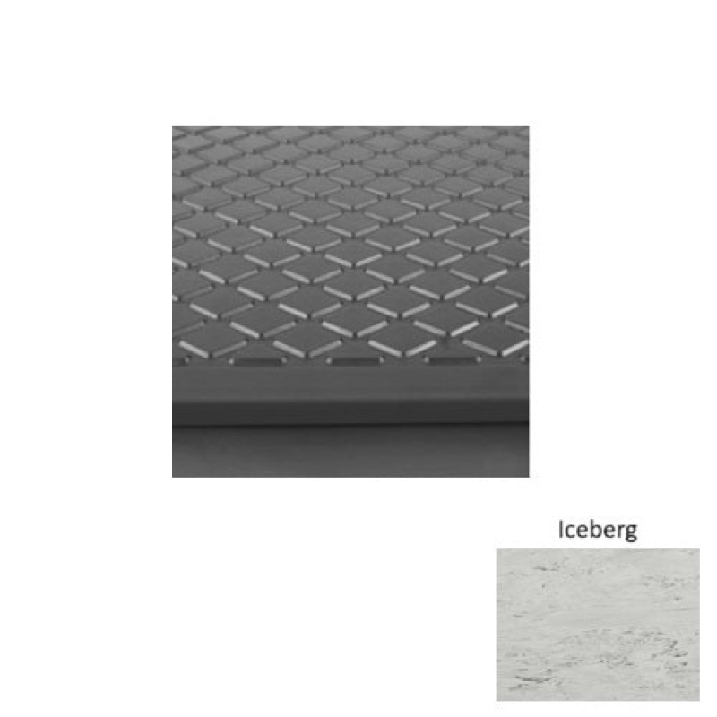 Marbleized 30 Iceberg Diamond Rubber Stair Tread