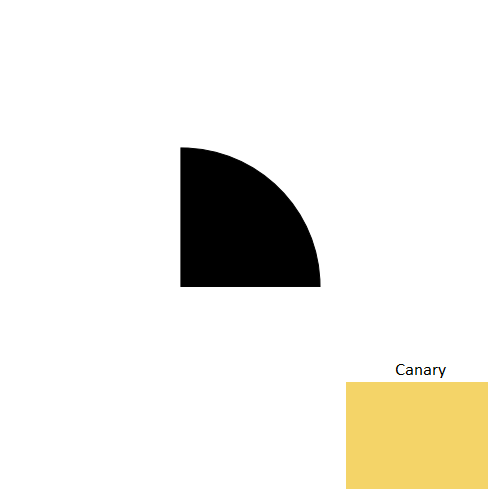 Johnsonite Canary Rubber Moulding / Trim