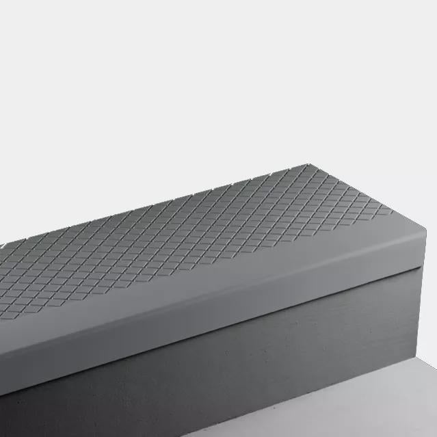 Johnsonite Storm Cloud Diamond Rubber Angle Fit Stair Tread