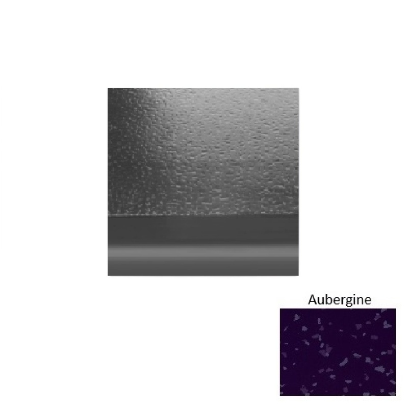 Symmetry 95 Aubergine With Riser Rubber (Sq) Stair Tread - Hammered