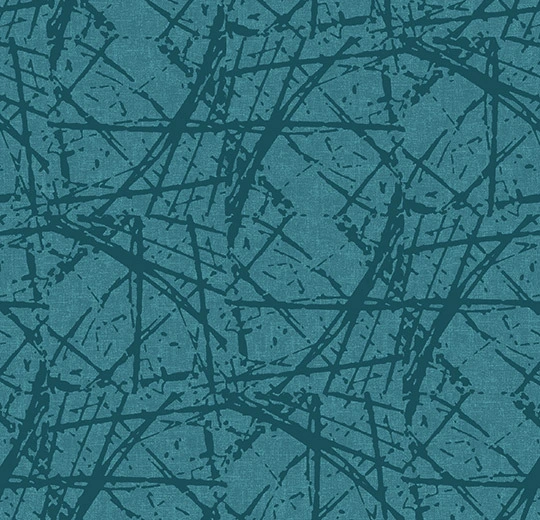 Flotex Created by Tibor Ziggurat Aqua Nylon Carpet - Flocked - Full Roll