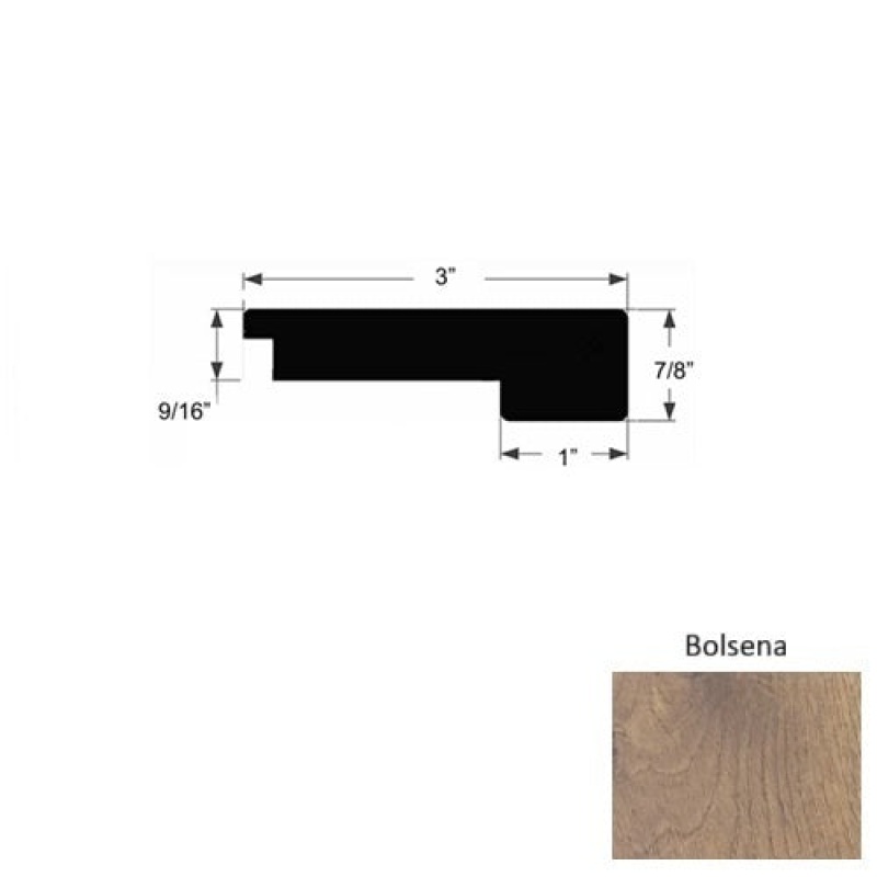 Lago Bolsena 3" x 90" Square Stair Nose