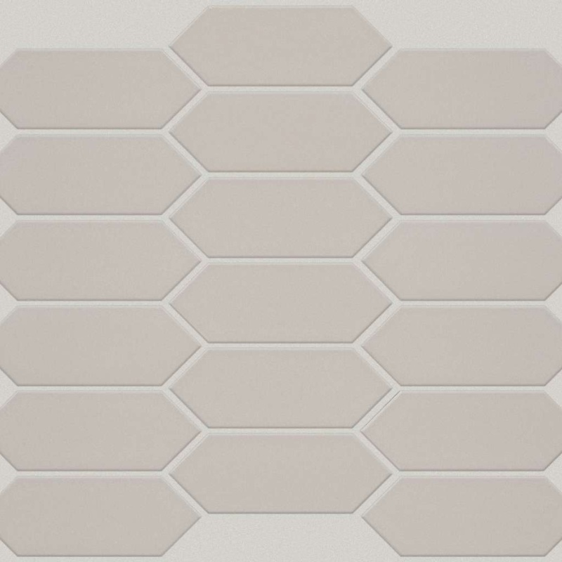 Grandeur Warm Grey Porcelain Mosaic - Picket Fence