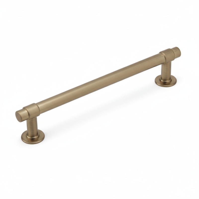 Silverline P2074 Zinc Alloy Handle Cabinet Pull - Champagne - 5 1/16" (128 Mm) Center To Center