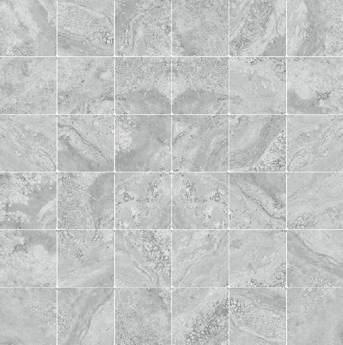 Antalya Grey Porcelain Mosaic - 2" X 2" - Matte