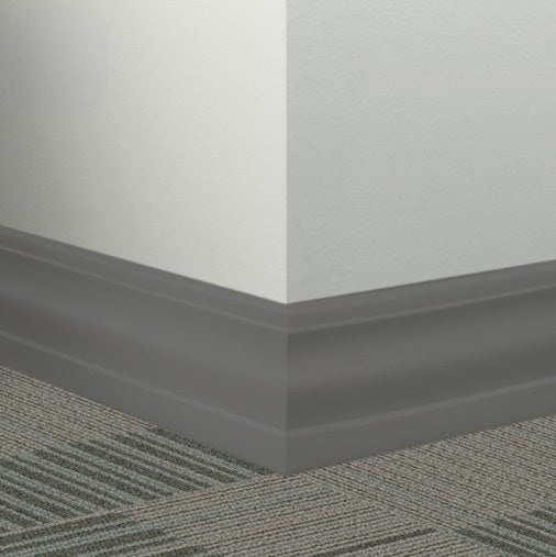 Johnsonite Burnt Umber Rubber Millwork Contoured Wall Base - 4 1/4" X 96" X 3/8" Delinate - Millwork Contoured Wall Base