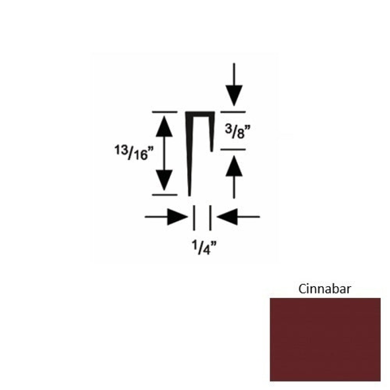 Solid 47 Cinnabar Rubber Cove Cap Square