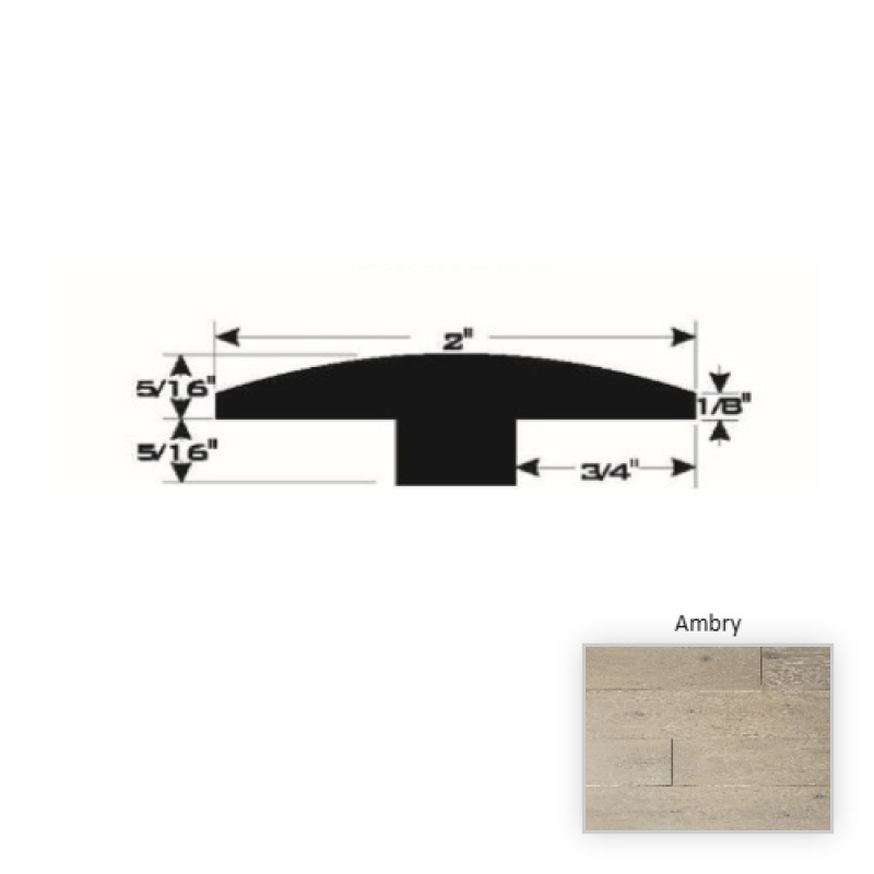 Contempo European White Oak Ambry Hardwood Moulding / Trim - 90" T Molding - Ultra Matte Polyurethane