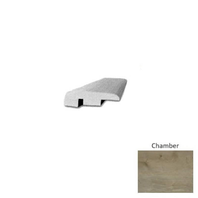 Conquest Chamber Luxury Vinyl Moulding / Trim - 94" End Cap - Ceramic Bead