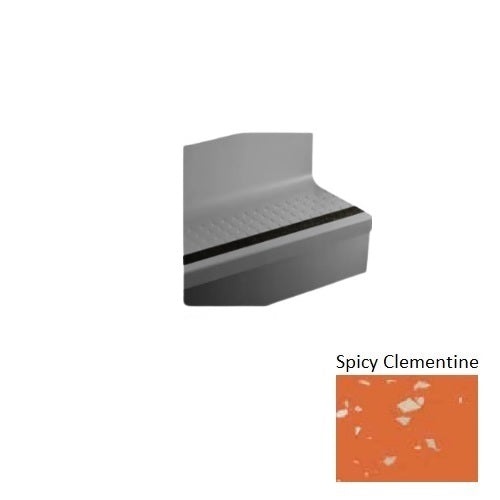 Johnsonite Spicy Clementine Raised Round Rubber Moulding / Trim
