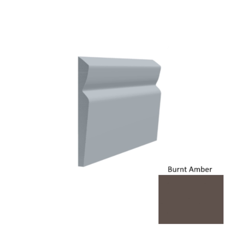 Contours #80 Divine Burnt Amber Rubber Profiled Wall Base - Satin - 4 1/2" X 8 Ft